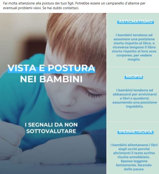 COME VEDE IL MIO BAMBINO?